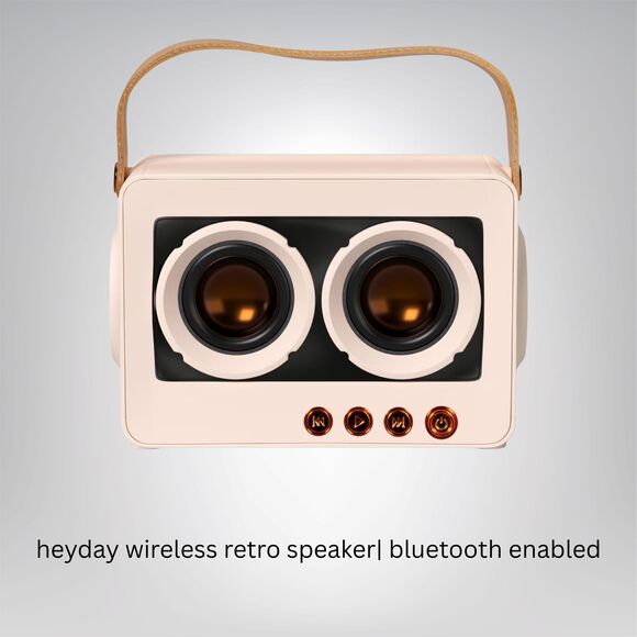 Heyday Retro Bluetooth Speaker | Portable Wireless Speaker | Tech Gift - Picture 1 of 7